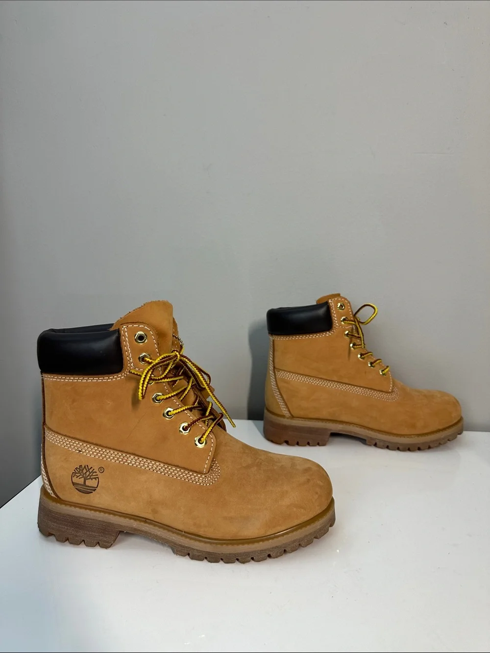 Timberland Wheat Nubuck Leather 6” Lace Up Boots Size 7 Utility Gorpcore Work